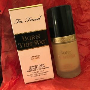 Too Faced, Born This Way Foundation.  Nude
